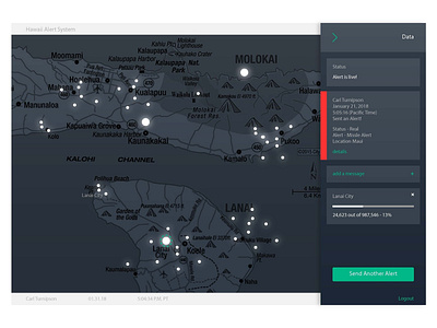 Alert System app design oneaday ui