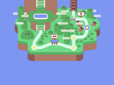 Mario World Map illustration map mario mario bros nintendo video games