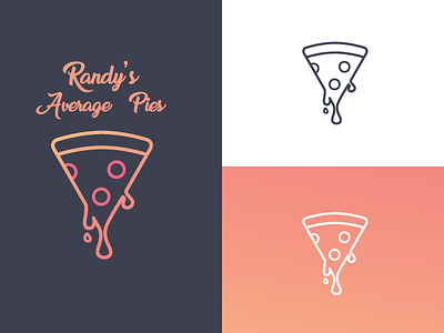 Randys Average Pies branding food identity logo pie pizza