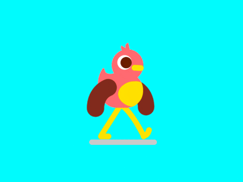 Walking Duck after affects animacion animation design motion graphics