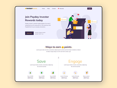 Loyalty Website Landing page