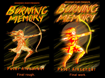 Burning Memory E Book Cover book bookcover digitalart ebook ebookcover illustrator photoshop