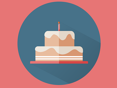 Minimal Birthday Cake design illustration minimal ui ui ux design ux ux design