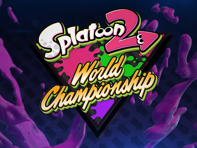 Splatoon 2 World Championship Logo Animation 3d modeling branding design logo motion animation motion graphics motion graphics. design splatoon 2