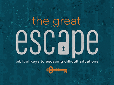 The Great Escape adobe christian church escape graphic design illustration illustrator key photoshop series