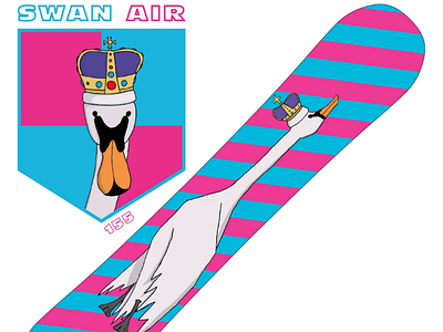 Swan Air snowboard