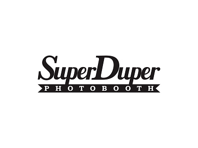SuperDuper Photobooth illustrator logo logo design logotype