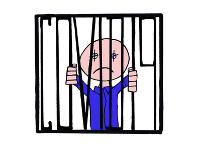 Corona jail cage coronavirus covid covid19 doodle illustration lockdown window