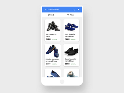 List View | App design