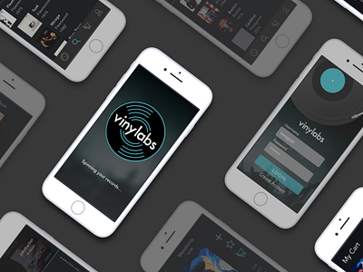 Vinylabs app design logo ui ux web