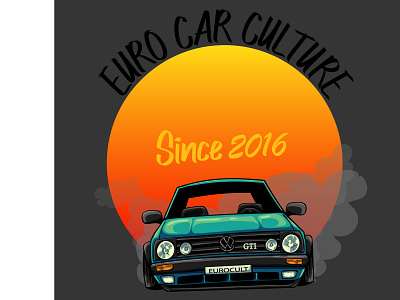 Logo for Euro Car Culture car design eurocarculture graphic design graphic designer logo logo design logo designer vw
