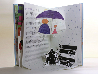 book Arts 1 - autistic children - pop up book book art