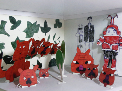 book Arts 1 - autistic children - pop up book