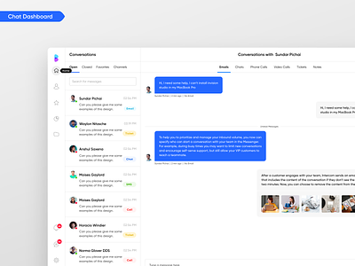 Chat Platform Dashboard Designed for a SaaS Company chat chat app customer support chat customer support software daily ui daily ui challenge dashboard app dashboard chat design flat minimal dashboard inbox inbox app inbox dashboard live chat live chat app product design product designs web app web apps
