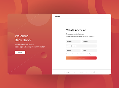 New Login/Signup Experience for a Email SaaS business clean daily daily ui daily ui challenge dailyui design header modern login product design signup ui uiux userinterface ux design