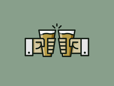 ...to Friday! beer beers brew cheers friday hands icon icons lines thick