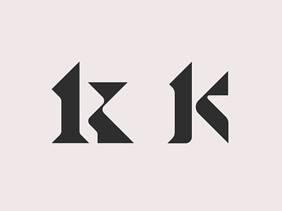K letterforms abstract letter letterform lettermark serif