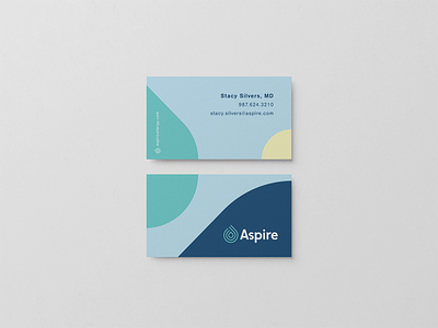 Aspire Business Card allergy branding business card businesscard card design logo