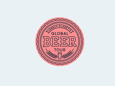 Beer badge arrow beer brewing cycle fermentation grind hops icon infographic process