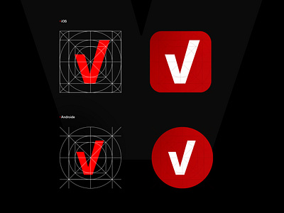 Verizon app icon Design by Designshaper