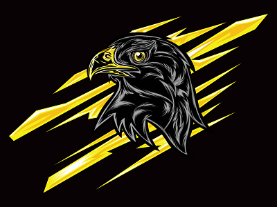 YLLOW bird eagle illustration shirt tee tshirt vector yellow