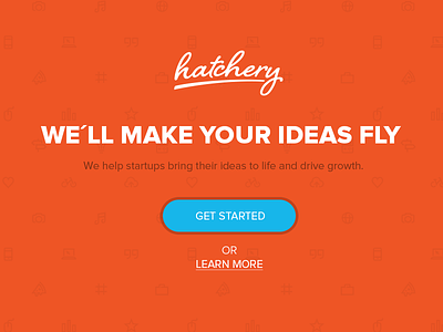 hatchery Landingpage hatchery ideas landingpage pattern startup website