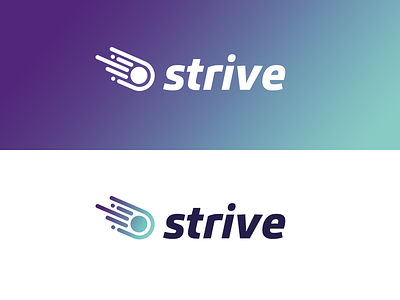 strive logo analytics branding icon logo space strive