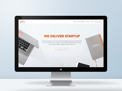 Our new website is here! clean desk hatchery landingpage startup webdesign website
