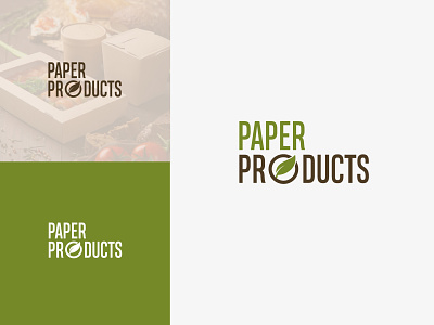 Paper Products - Logo bio branding ecology graphic design green kitchenware logo logodesign