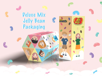 Jelly Bean Deluxe Packaging Design character design design illustration package design vector