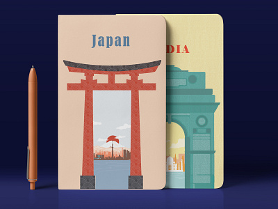 Travel Journals book cover design illustration publication design typography
