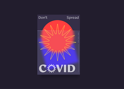 Don't Spread COVID clean coronavirus covid design icon illustration madewithfigma typography ui ux vector