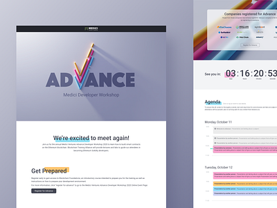 Company Event Website blender branding design illustration minimal typography ui ux uxdesign web