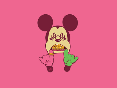 BEEN TRILL adobe illustrator adobe illustrator cc art director art director dee design didtm drawing graphic art graphic design grillz hip hop illustration kaws mickey mickey mouse mickeymouse rap vector