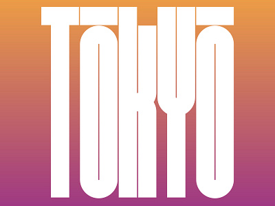 Travel lettering – Tokyo, Japan design illustration lettering type type design typography vector