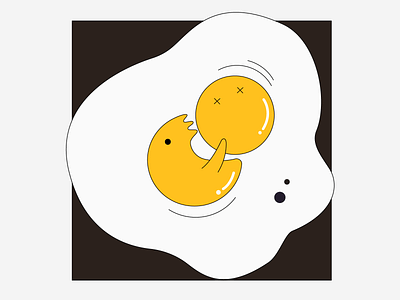 Twin Yolks - Eat adobe adobe illustrator cartoon cartoons character cute design egg eggs flat food food illustration graphic graphic design graphics illustration illustrator minimal vector yolk