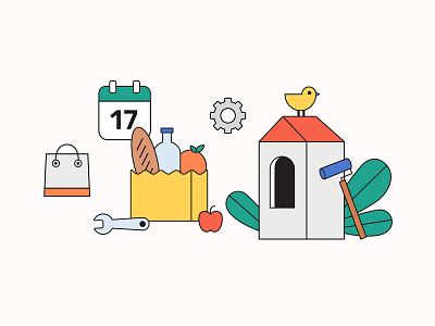 Spot Illustration—Handle life’s logistics