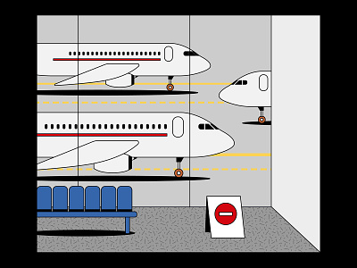 Escape—Travel Ban 2020 2020 trend 2020 year airport ban coronavirus covid covid19 disaster flights illustraion illustrator limitation plane prohibit travel travellimitation travelling vector art vector illustration