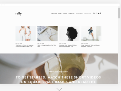 Awesome Squarespace website