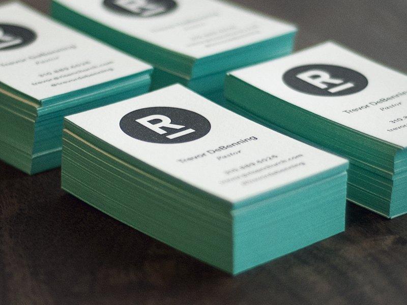 Risen Letterpress Cards cards letterpress business print brand branding logo stationary