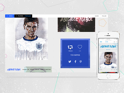 Hyundai FIFA World Cup Home cup design futbol interactive soccer tumblr web website world