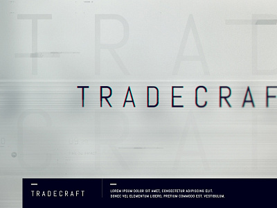 Tradecraft Design design direction interactive motion tech video website