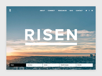 Risen Site is Live! church design desktop mobile nav responsive ui web design website