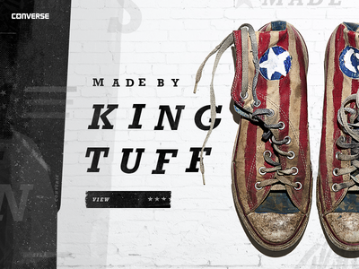 Converse Tuff app design digital gallery interactive shoes typography website