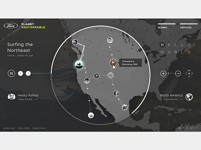 Unstoppable Map 3d design interactive map motion ui ux website