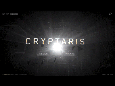 CRYPTARIS 3d animation design future interactive motion website
