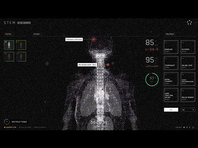Field Medicine animation design future interactive motion web website
