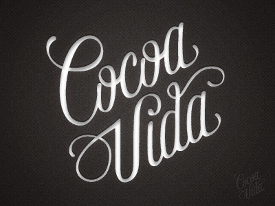 Cocoa Vida - Custom Logotype - feedback please brand chocolate identity lettering logotype typography