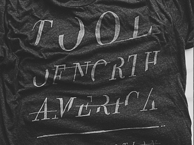 Tool of North America Shirt apparel design typography