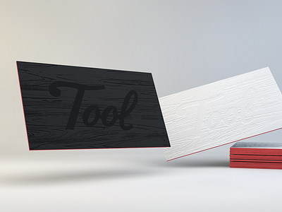 Tool Cards 3d brand business cards design letterpress print prototype wood